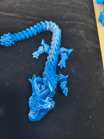IBOSS Wholesale 3D Printed Finished Products And Customized Printing Services for Blue Silver Dragons