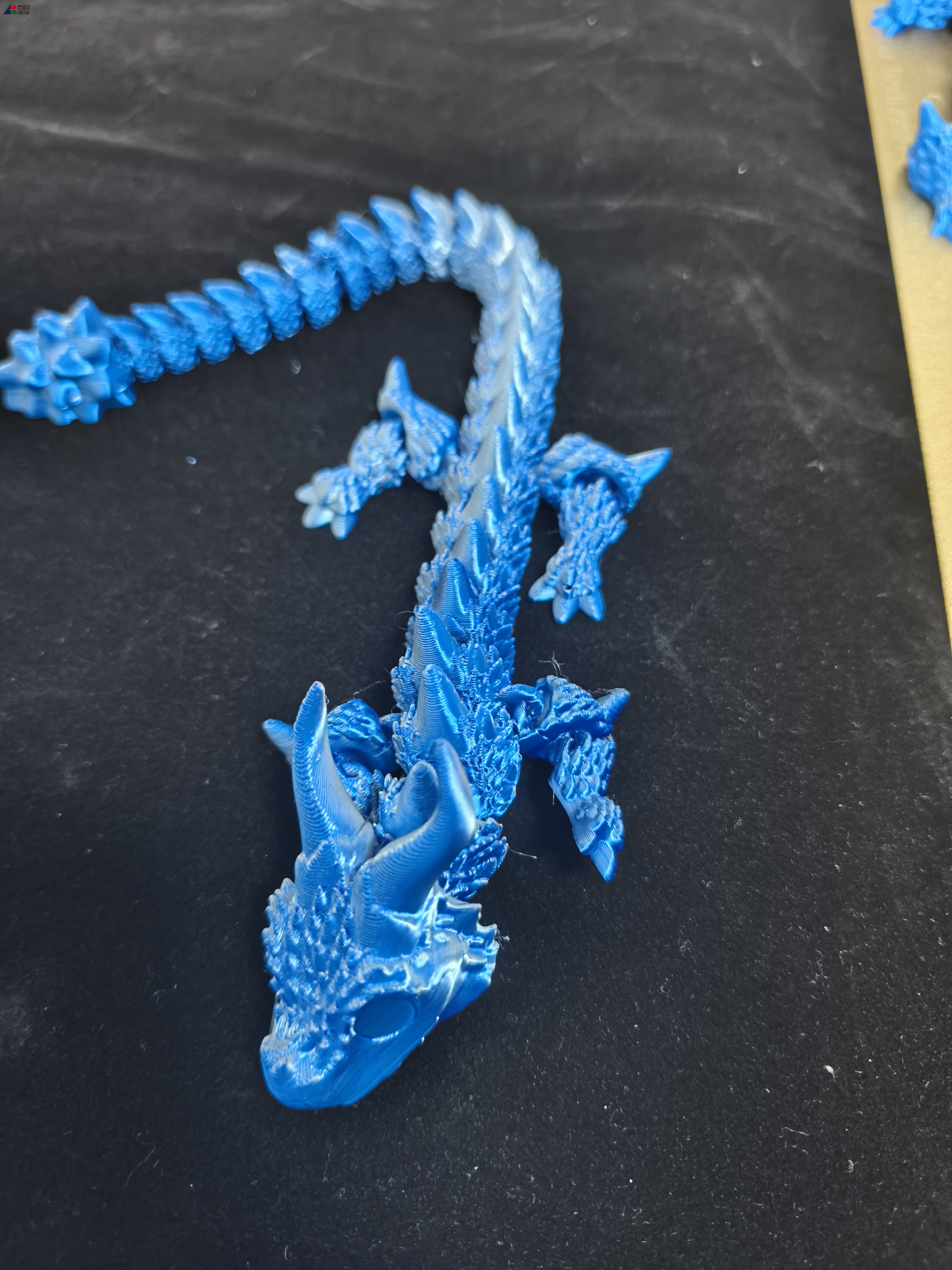 IBOSS Wholesale 3D Printed Finished Products And Customized Printing Services for Blue Silver Dragons