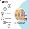 IBOSS No Color Bleeding Silk PLA Purple Gold Dual Color Filament 1.75MM 3D Printing Filament