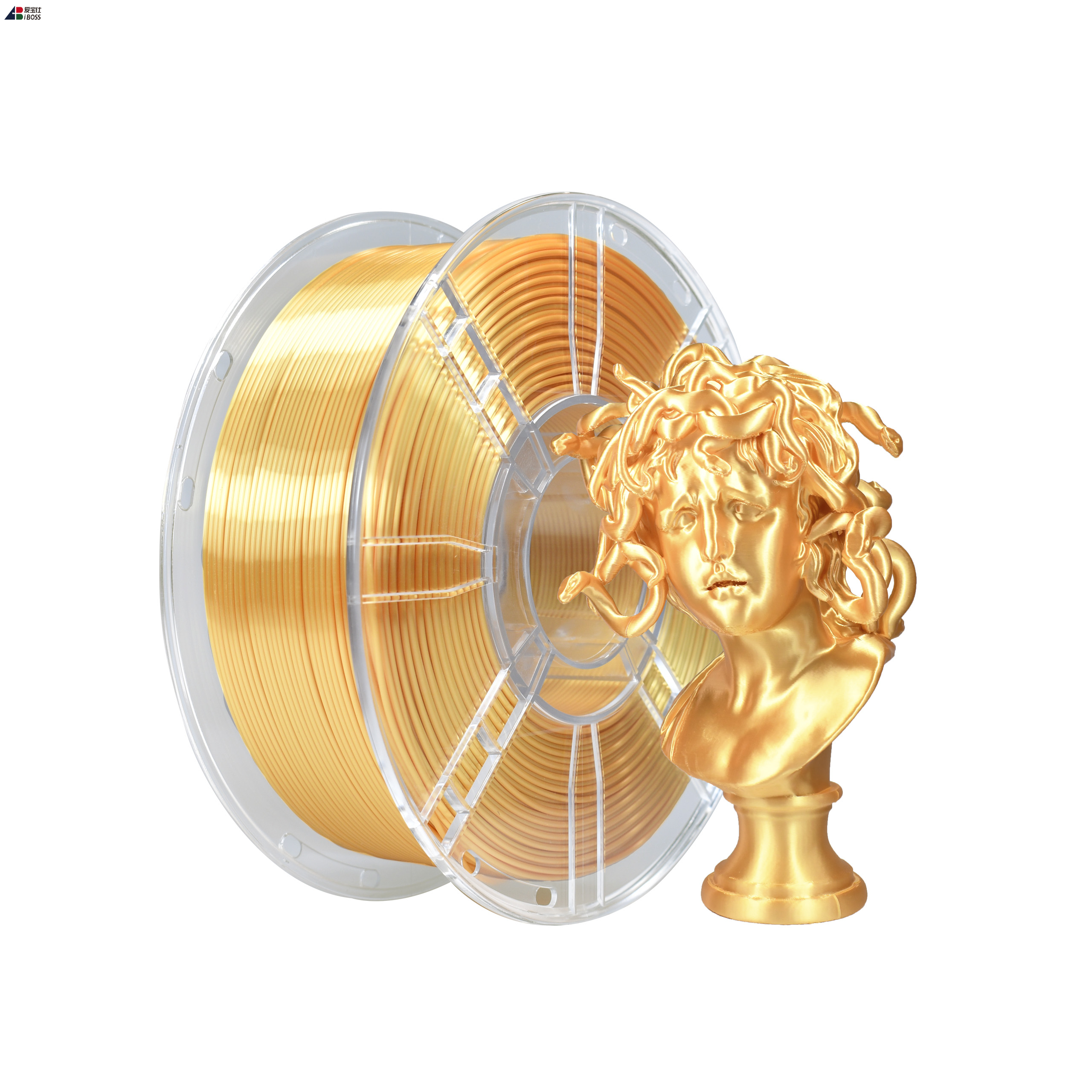 IBOSS Strong Resilience 1.75MM Iaght Gold 3D Printing Filament PLA+ Silk Color Filaments