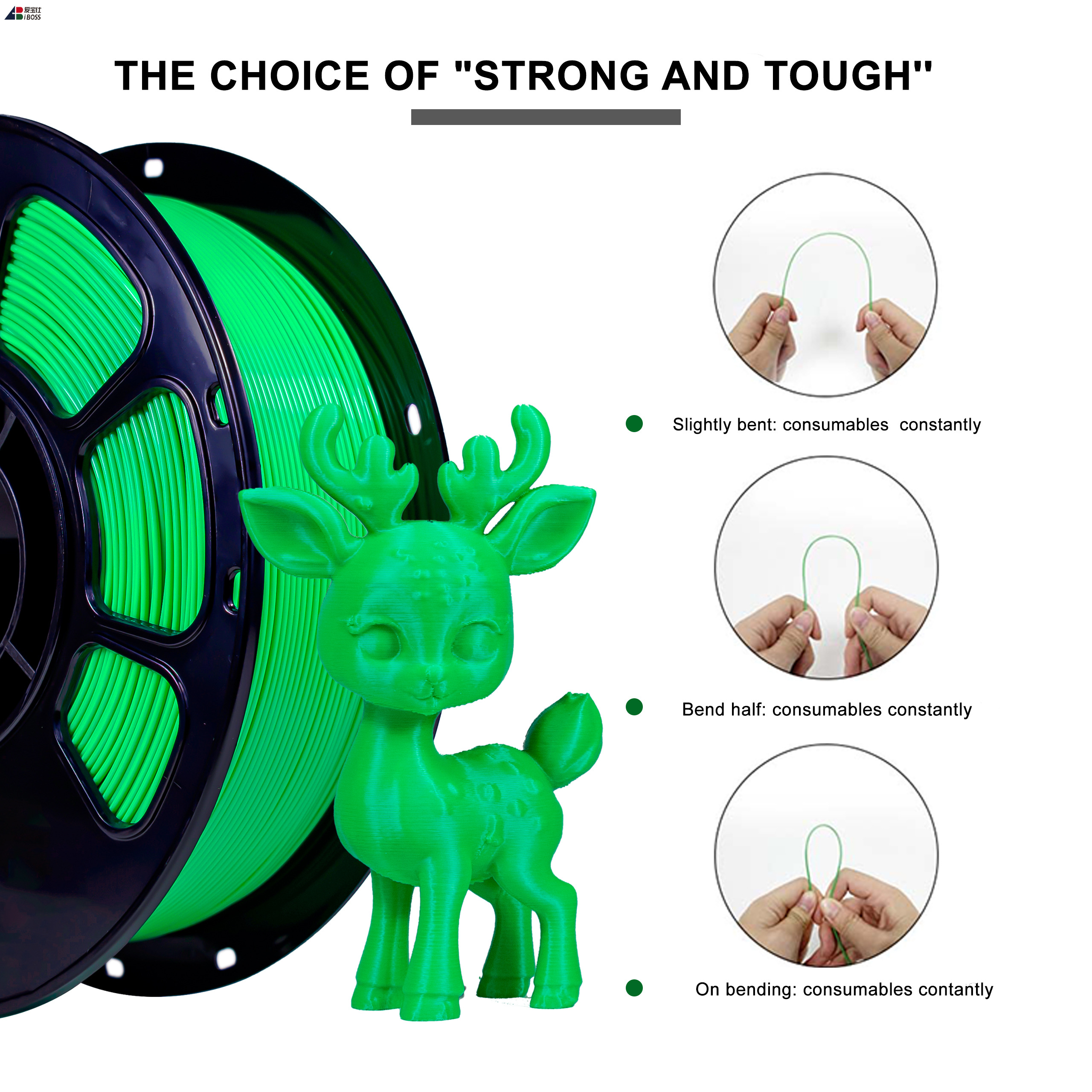 Factory Wholesales High-quality Filament 1000g 3D Printing Material 1.75mm PLA+filament 3D Printing Filament