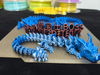 IBOSS Wholesale 3D Printed Finished Products And Customized Printing Services for Blue Silver Dragons