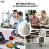 IBOSS 3D PLA Printer Filament, 1.75mm Glow White PLA+ Filament for 3D Printing, Best with UV Lamps, 1kg Spool , Dimensional Accuracy +/- 0.02 Mm