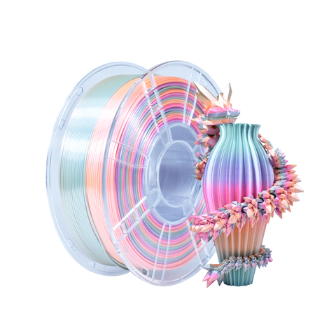 IBOSS 3D Printing filament ,PLA+Silk Rainbow Color Filaments