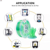 IBOSS 3D Printing Filament 200-240℃ 1.75mm Transparent Gradient Purple Blue Green PLA+ Filament 3D Printer