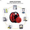 IBOSS 1.75mm/2.85mm TPU Filament 1000g Red TPU 95A 3d Printing Filament Insole Printing Filament
