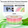 1.75mm PLA+ Silk Filament 1kg Silk Rainbow Filament 3d Printing Filament Suitable for Bambu 3D Printer