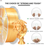 IBOSS Strong Resilience 1.75MM Iaght Gold 3D Printing Filament PLA+ Silk Color Filaments