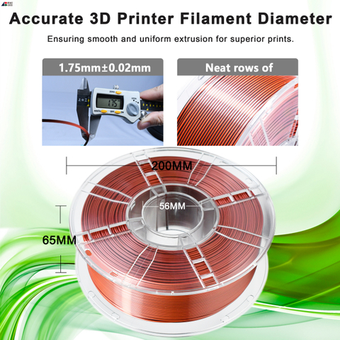 IBOSS PLA Filament 1.75mm Silk Black Red Copper 3d Printing Filament 1kg 