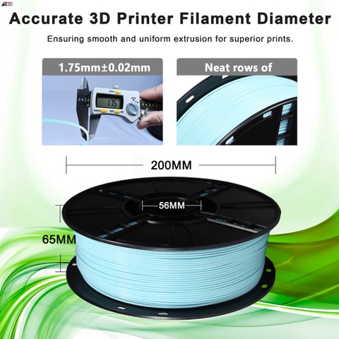 IBOSS 3D Printer Filament Toughness Enhanced PLA Filament Mint Green 3d Printing