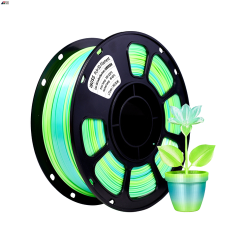 iBOSS PETG Filament Silk Gradient Blue Green 1.75mm FDM Forming Technology 3D Printing Filament