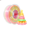 1.75mm PLA+ Silk Filament 1kg Silk Rainbow Filament 3d Printing Filament Suitable for Bambu 3D Printer