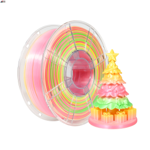 1.75mm PLA+ Silk Filament 1kg Silk Rainbow Filament 3d Printing Filament Suitable for Bambu 3D Printer