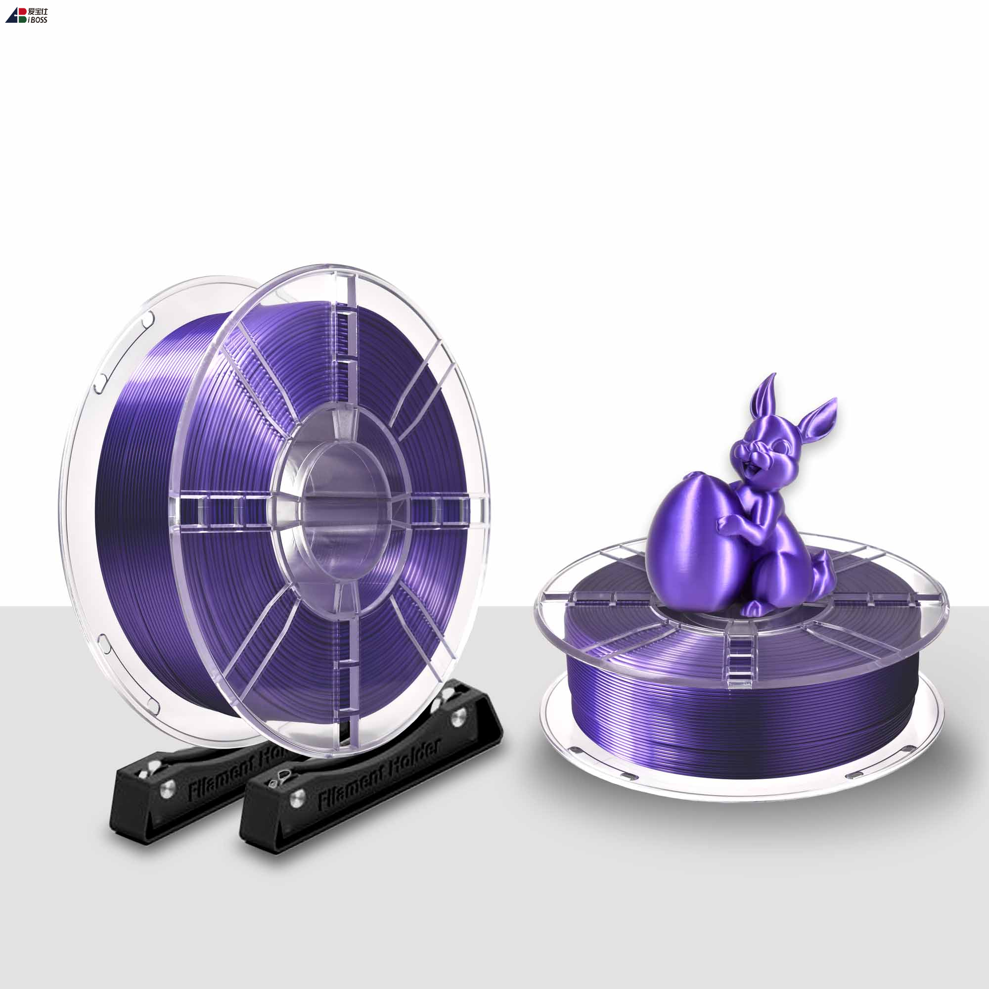IBOSS 3D printing filament PLA+ 1.75mm Silk Purple Filaments