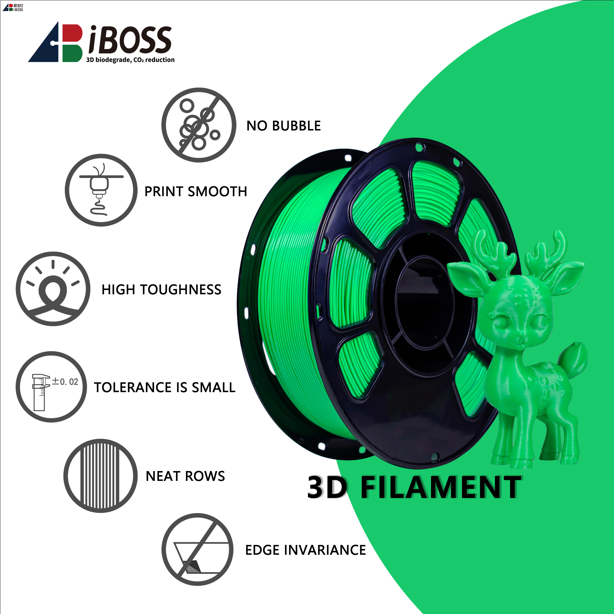 Factory Wholesales High-quality Filament 1000g 3D Printing Material 1.75mm PLA+filament 3D Printing Filament