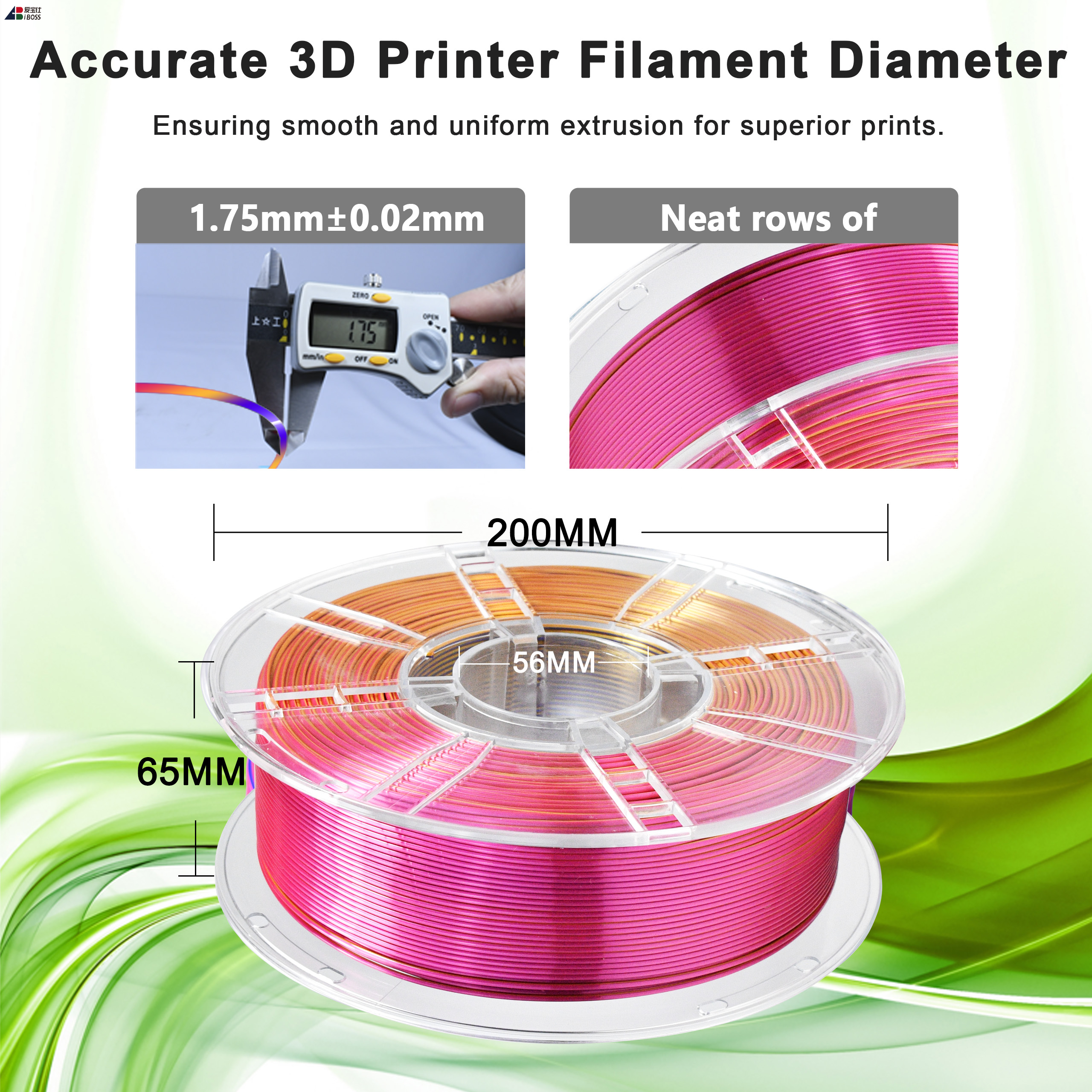 IBOSS Inquiry about Strong Toughness for 3D Printer Silk Tri-color PLA+ Filament