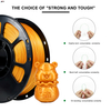 IBOSS Supply High Quality PETG Gold 1.75mm Toughness Enhanced 3D Printer Filament