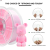 iBOSS 3D Printer Filament Gradient Dual color Pink White 100% Without Bubble 1.75MM PLA+ Filament