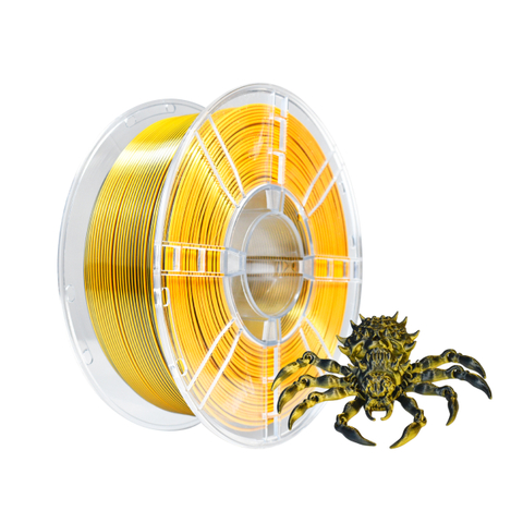 IBOSS PLA+ Silk Dual Color 3D Printer Filament Black Gold 1.75mm 1kg PLA + Filament 