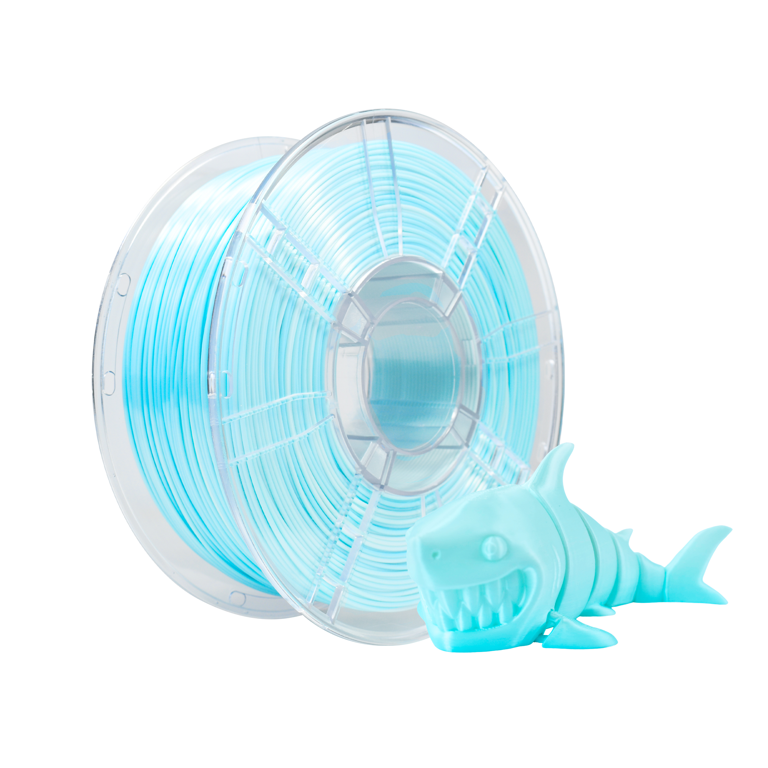 iBOSS 3D Printer Filament Gradient Dual Color Blue White 100% Without Bubble 1.75MM PLA+ Filament