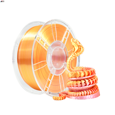IBOSS 3D Printer Filament 1.75mm Silk Dual Color Pink Gold 1kg PLA Silk Filament 