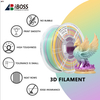 Iboss High Quality 1.75mm Morandi Rainbow 3D Filament 1kg PLA+ Filament Decorative Rainbow 3D Printing Filament