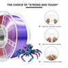 IBoss Pla Plus Silk Tri-color Green Purple Copper Filament 1.75mm 1kg for 3d Printer No Bubble PLA + 3d Printing Filament