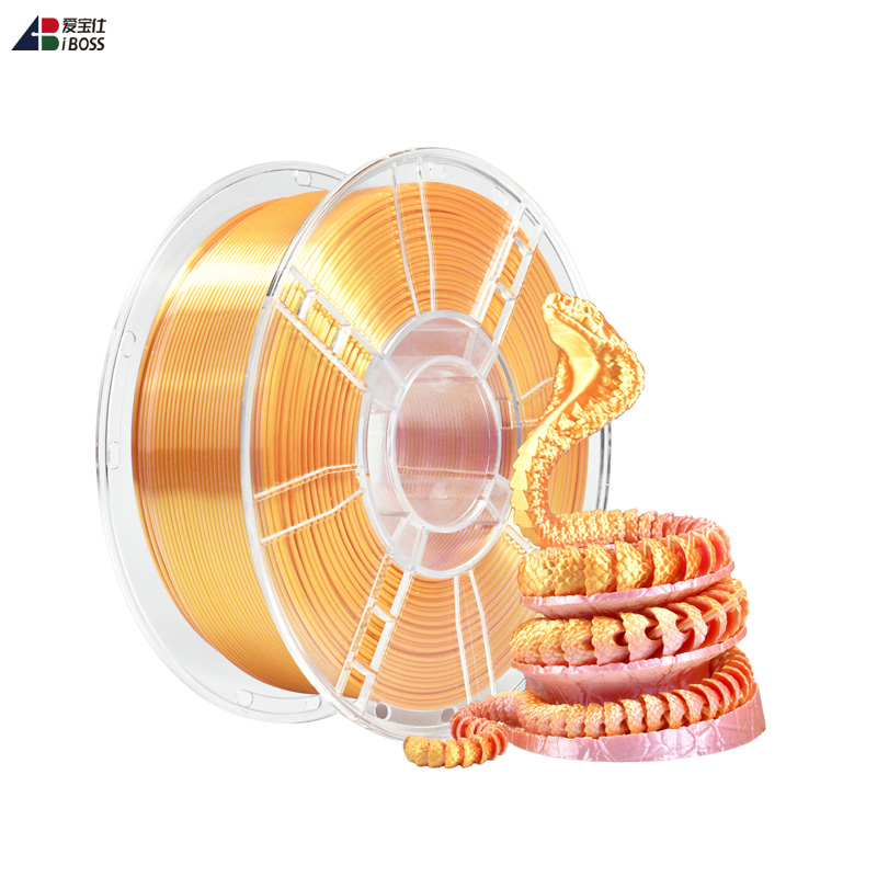 IBOSS High Quality PLA +Silk 3D Printer Filament Toughness Enhanced Silk dual color