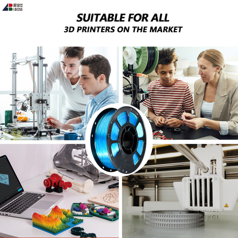 95A Flexible TPU Filament 1.75mm/2.85mm Blue 3d Printing Filament 1kg Customizable Filament