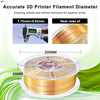 IBOSS No Color Bleeding Silk PLA Purple Gold Dual Color Filament 1.75MM 3D Printing Filament