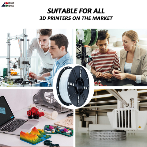 IBOSS Supply High Quality PETG Gray White Toughness Enhanced 3D Printer Filament