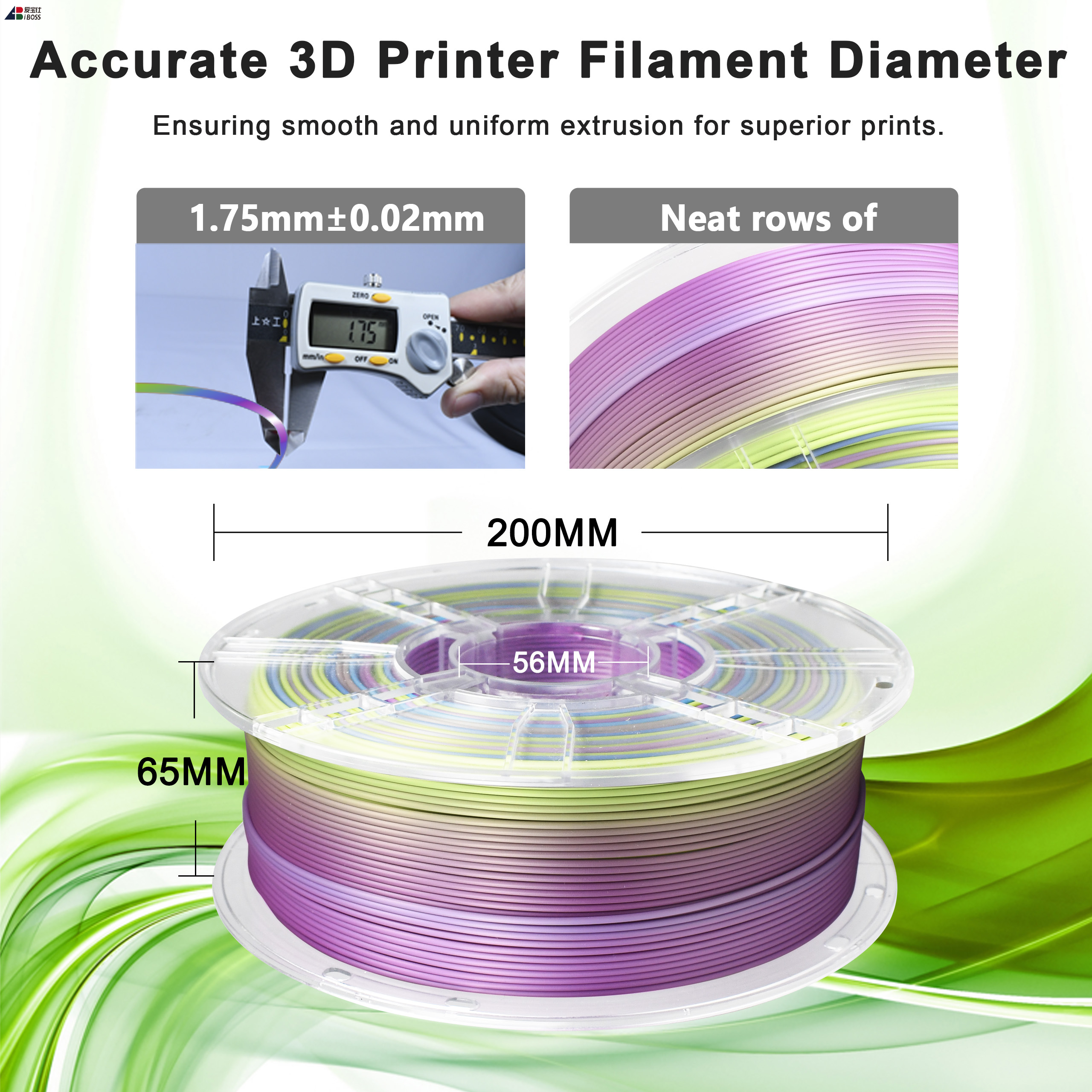 IBOSS High-quality Material Tri-color Filament 3d Printing