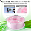 iBOSS 3D Printer Filament Gradient Dual color Pink White 100% Without Bubble 1.75MM PLA+ Filament
