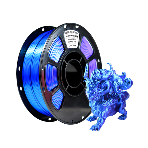 iBOSS Inquiry about Strong Toughness for 3D Printer Silk Blue Green Purple PLA+ Filament