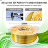 IBOSS PLA+ Silk Dual Color 3D Printer Filament Black Gold 1.75mm 1kg PLA + Filament 