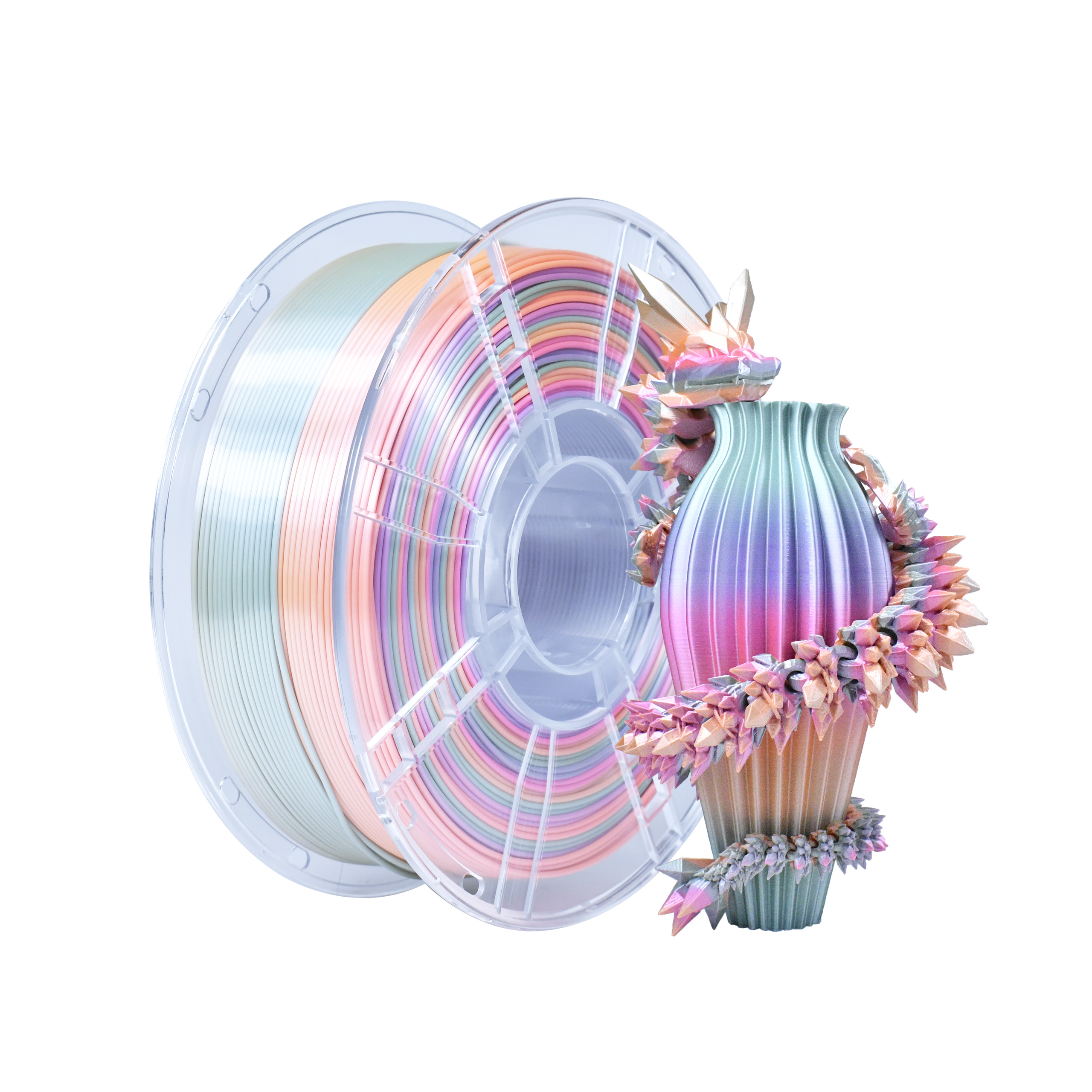 PLA+ Silk Rainbow Filaments