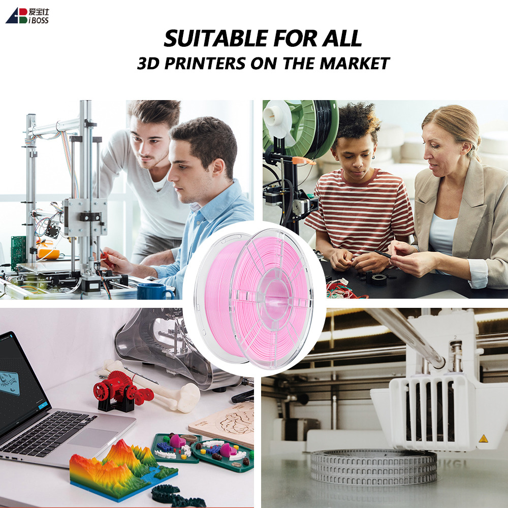 IBOSS 1KG Spool PETG Filament Pink 1.75mm 3d Printing Filament Direct-Drive Extruder PETG