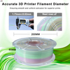 1.75mm PETG Filament 1kg/Spool Rainbow Filament 3d Printing Filament Suitable for Bambu 3D Printer