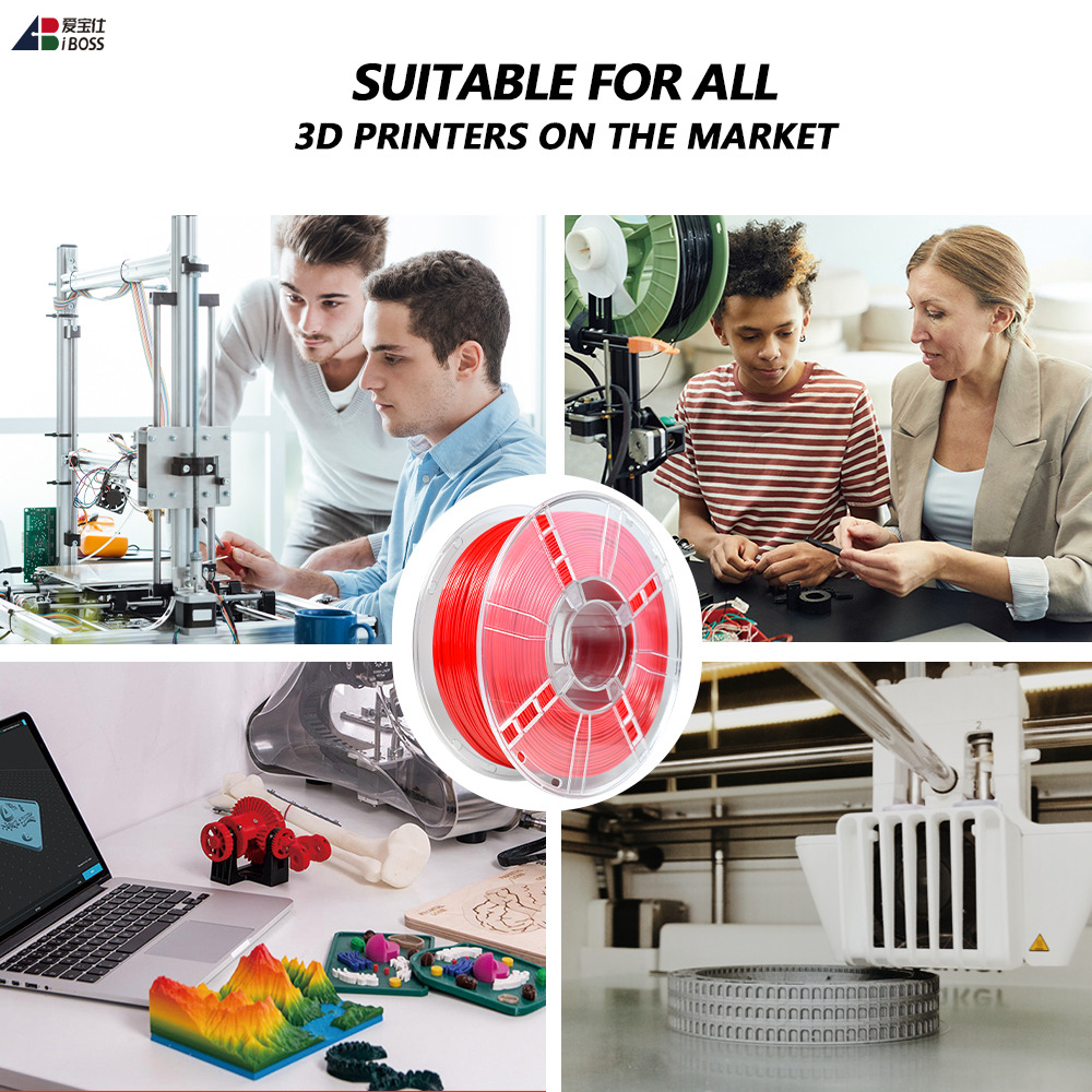 IBOSS 1000g 3D Printing Filament PETG Filament High Strength and Flexible Eco Friendly 1.75mm Filament