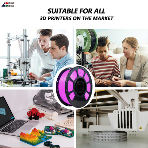 PLA+ Filament 1.75mm Temperature Color Change Purple to Pink 1000g FDM Forming Technology 3d Printing Filament