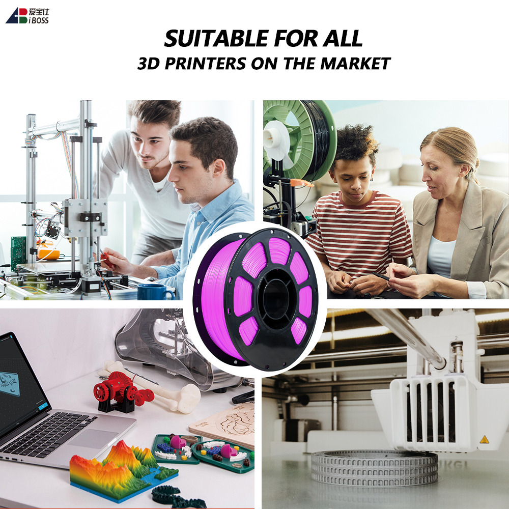 PLA+ Filament 1.75mm Temperature Color Change Purple to Pink 1000g FDM Forming Technology 3d Printing Filament