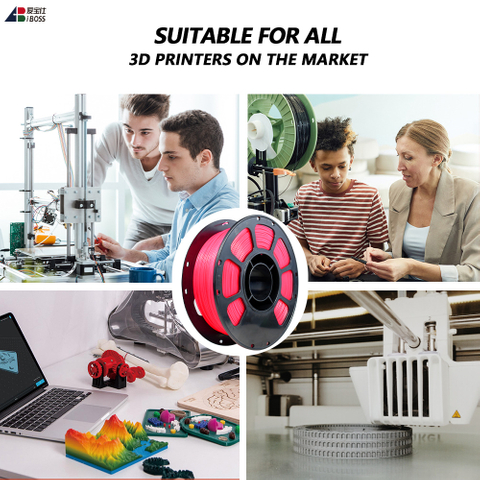 PLA+ Temperature Color Change Filament Red to Pink 1.75mm 1KG 3D Printer Filament PLA Filament FDM 3D Printing Material