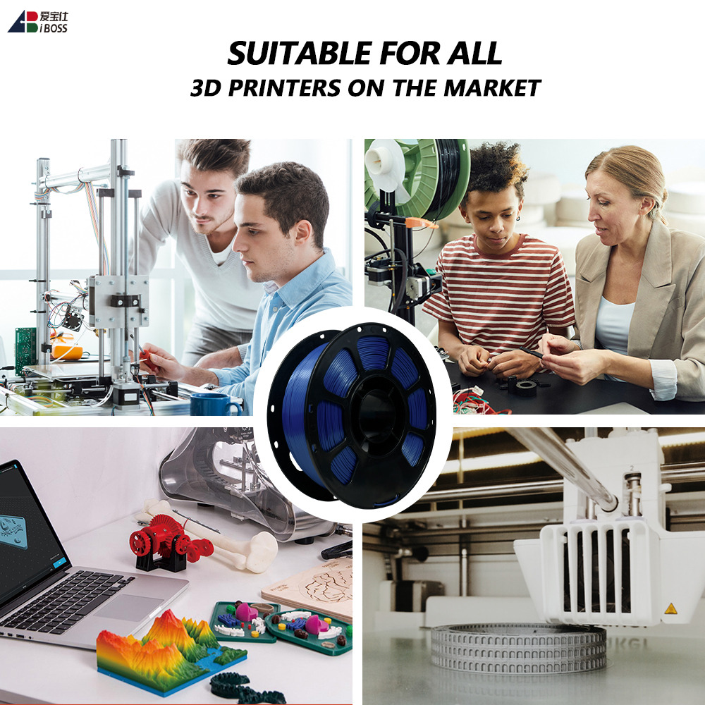 Iboss High Strength 3D Printing Filament PLA+ Royal Blue Filament 1kg 3D Printing High - Precision Printing