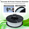 IBOSS PLA+ 1Kg Simulated Marble Filament, Marble Gray 3D Printing Filament PLA Pro Is More Durable 3D Printer