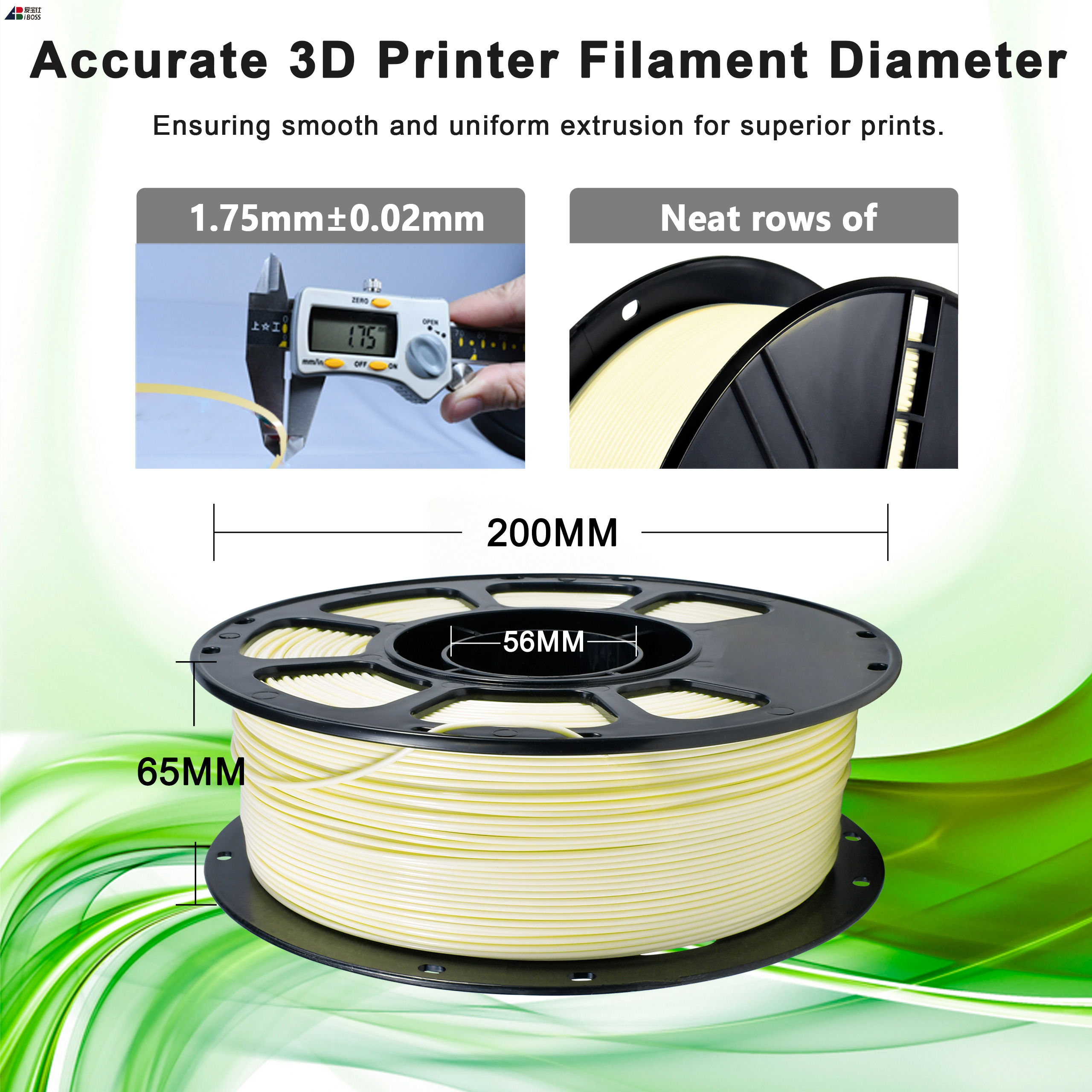 1kg Beige 02 PLA+ 3D Printer Filament, 1.75mm Two Sizes Available, Perfect Matching for Bambu Lab Series 3D Printers