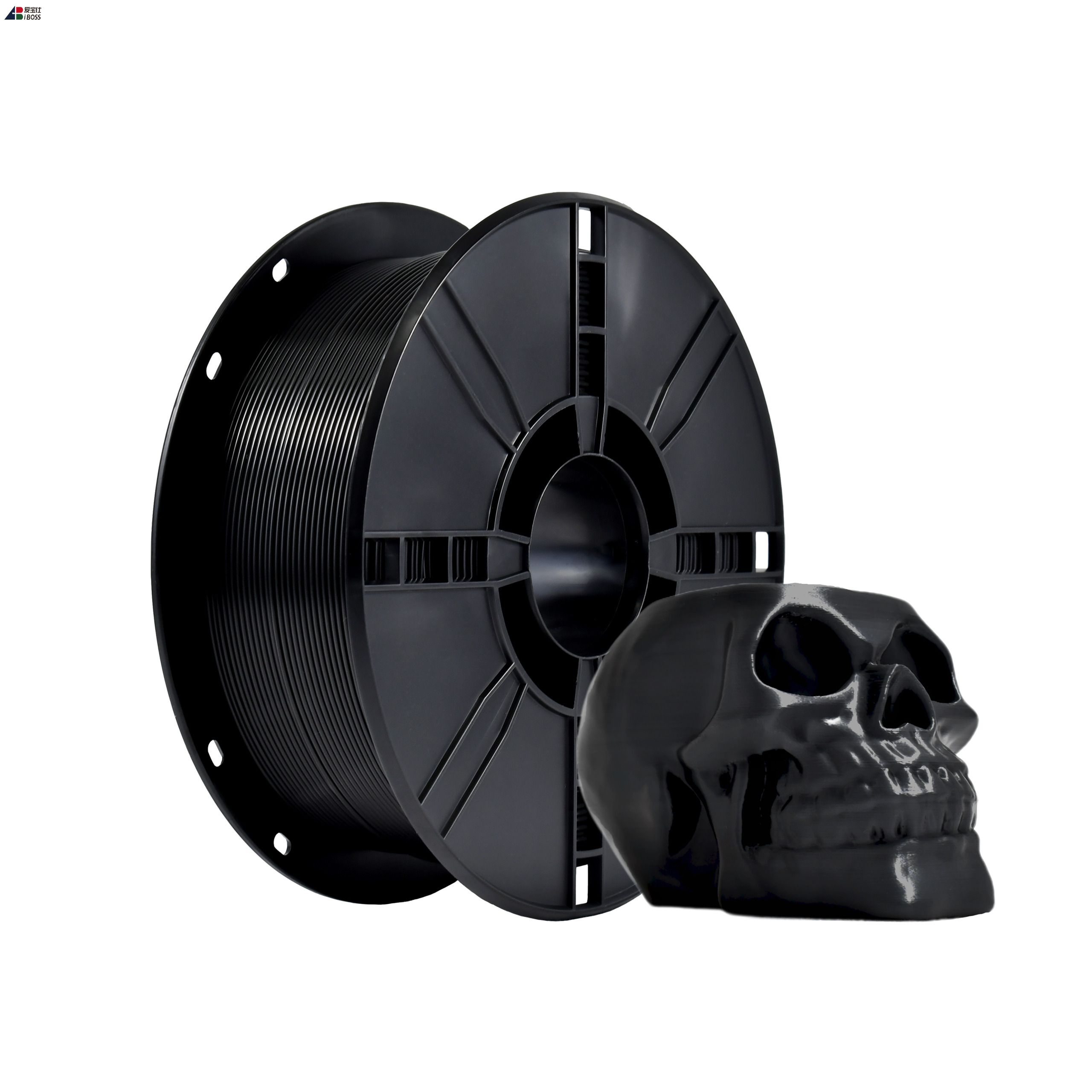 Iboss Wholesale 1.75mm High Tensile Strength PLA Plus Filament Black Dimensional Accuracy ±0.02mm PLA+ 3d Printing Filament