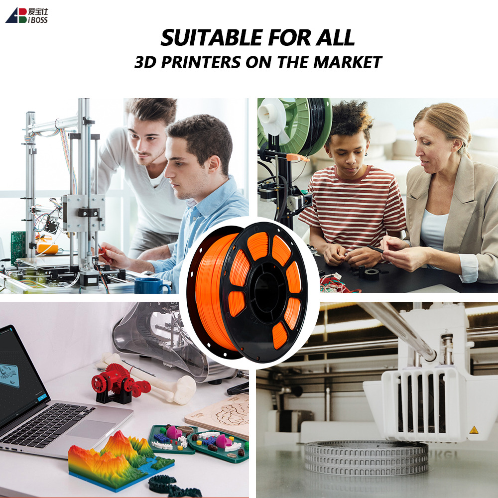 IBoss 1kg 3D Printing Filament PETG Filament High Strength And Flexible Eco Friendly 1.75mm /2.85mm Filament