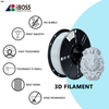 IBOSS PLA+ 1Kg Simulated Marble Filament, Marble Gray 3D Printing Filament PLA Pro Is More Durable 3D Printer
