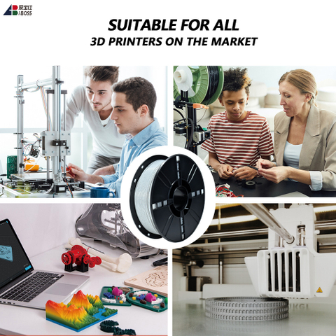 IBOSS PLA+ 1Kg Simulated Marble Filament, Marble Gray 3D Printing Filament PLA Pro Is More Durable 3D Printer