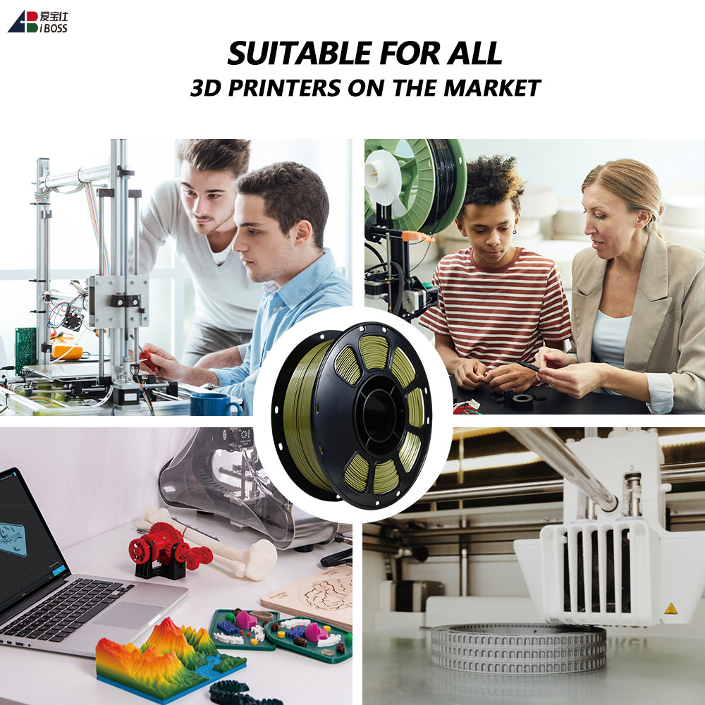 1.75mm High Speed PLA+ 3D Printing Filament IBOSS Smooth Fast Printing Perfect Match for Bambu 3D Printers